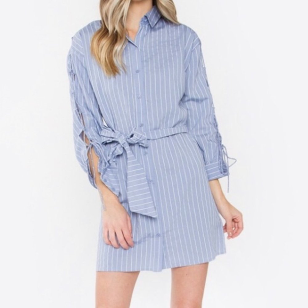 011.  NEW!  Women's Business Shirt Inspired Dress